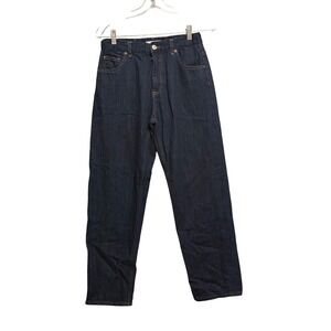 Zara Boys Dark Wash Straight Leg Denim Jeans Indigo Blue 5-Pocket‎ Sz 13-14